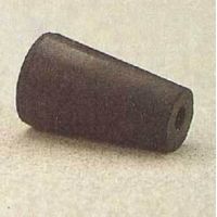 Plasticoid Black Rubber Stoppers, One-Hole 5--M291, Pack