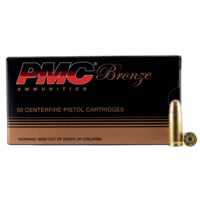 PMC Ammunition Bronze .38 Super +P 130 Grain Full Metal Jacket Brass Cased Pistol Ammunition