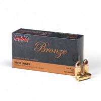 PMC Ammunition Bronze Handgun Ammunition 9mm Luger 124 gr FMJ 1110 fps