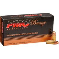 PMC Ammunition PMC Bronze 9mm Luger 147 Grain Full Metal Jacket Brass Cased Pistol Ammunition
