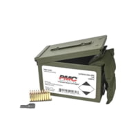 PMC Ammunition 5.56x45mm NATO 55 Grain Full Metal Jacket Brass Cased Rifle Ammunition
