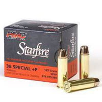 PMC Ammunition Starfire .38 SPL+P 125 Grain SFHP Brass Cased Pistol Ammunition