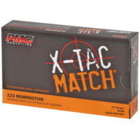 PMC Ammunition X-Tac Match .223 Remington 77 Grain Open Tip Match (OTM) Brass Cased Rifle Ammunition