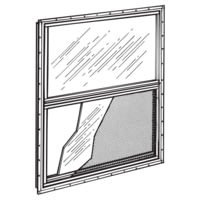 POCAHONTAS ALUMINUM COMPANY Pac Vertical Aluminum Sliding Window - 30-1/4in x 27in