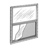 POCAHONTAS ALUMINUM COMPANY Pac Vertical Aluminum Sliding Window - 30-1/4in x 58-5/8"