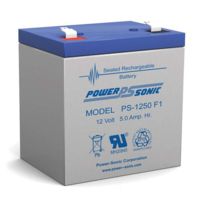 Power Sonic 12 Volt 5Ah SLA Battery w/ F1 Terminal