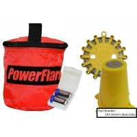 Powerflare 1-Position Cone Adapter Kit with 1-Pack Soft Pack of PowerFlare Lights