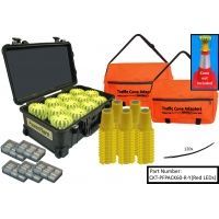 Powerflare 60-Position Cone Adapter Kit with 60-Pack Hard Case of Magnetic PowerFlare Lights