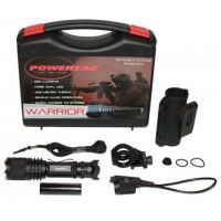 PowerTac Warrior Weapon Package - 650 Lumen LED Flashlight w/ Gun Mount &amp; Pressure Switch