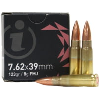 Igman 7.62x39mm 123 Grain Full Metal Jacket Brass Cased Rifle Ammunition