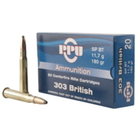 PPU Standard Rifle .303 British 180 Grain Soft Point Brass Cased Rifle Ammunition