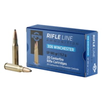 PPU Standard Rifle .308 Winchester 180 Grain Soft Point Brass Cased Rifle Ammunition