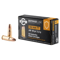 PPU PPD7T Defense 7.62x25mm Tokarev 85 Gr Jacketed Hollow Point (JHP)