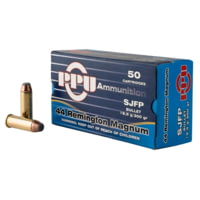 PPU PPH44MF Handgun 44 Rem Mag 300 Gr Semi Jacketed Flat Point (SJFP)