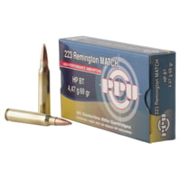PPU Match .223 Remington 69 Grain Hollow Point Boat Tail Brass Cased Rifle Ammunition