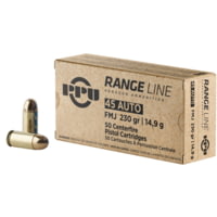 PPU PPR45 Range 45 ACP 230 Gr Full Metal Jacket 50 Bx/ 10 Cs
