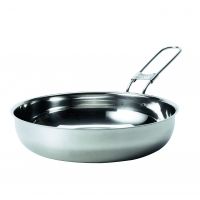 Primus Stainless Steel Gourmet Frying Pan with Folding Handle