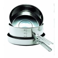 Primus Gourmet II Stainless Steel Cookware Set w/ 2 Saucepans &amp; Frying Pan