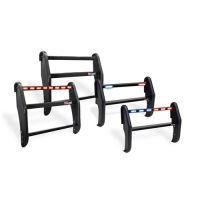 Pro-Gard Industries Black Powder Coated Steel, Standard Push Bumper With Integrated, Four Head, All Red Ion's