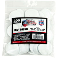 Pro-Shot Cotton Flannel Patches 6mm - .30 Caliber 1.5 Inch Round