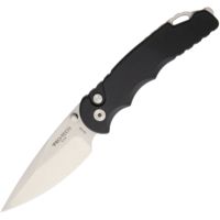 Pro-Tech TR5 Button Lock Black A/O Folding Knife