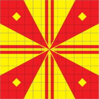 ProShot 12in x 12in LockOn T-1 5/16 High Power Optic Sight-In Target