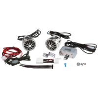 Pyle Motorcycle 400W Amp w/ Dual Mount Speakers Bluetooth