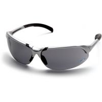 Pyramex Accurist Safety Glasses - Gray Lens, Silver Frame