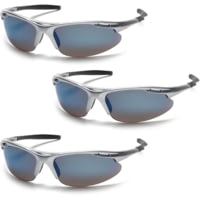 Pyramex Avante Safety Glasses - Ice Blue Lens, Silver Frame