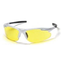 Pyramex Avante Safety Glasses - Silver Frame, Amber Lens