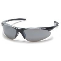 Pyramex Avante Safety Glasses - Silver Mirror Lens, Silver Black Frame