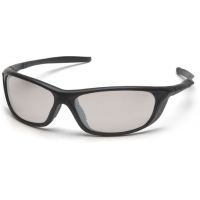 Pyramex Azera Safety Glasses - Indoor/Outdoor Mirror Lens, Black Frame