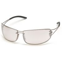 Pyramex Blazer Safety Glasses - Indoor/Outdoor Mirror Lens, Ultra Lite Metal Frame