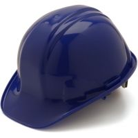 Pyramex Cap Style 4 Point Ratchet Suspension Hard Hat - Blue