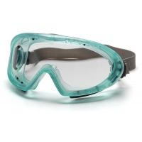 Pyramex Capstone Safety Goggles - Chemical Green Frame/Clear AF Lens