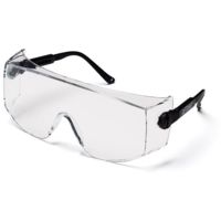 Pyramex Defiant Safety Glasses - Over Prescription - Clear Lens, Black-Jumbo Frame