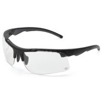 Venture Gear Drone Tactical Safety Glasses Black Half-Frame Clear Lens