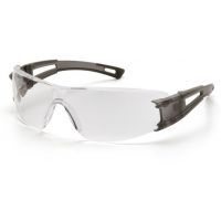 Pyramex Endeavor Safety Eyewear with Translucent Gray Temples and Clear Lens