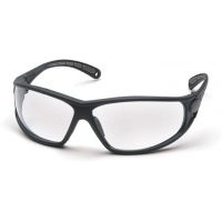 Pyramex Escape Safety Glasses - Clear Lens, Black Frame