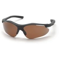 Pyramex Fortress Safety Glasses - Coffee Lens, Black Frame