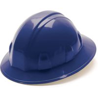 Pyramex Full Brim 4 Point Ratchet Suspension Hard Hat - Blue