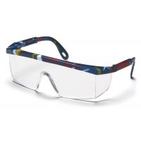 Pyramex Integra Safety Glasses - Mixed Blue Frame, Clear Lens