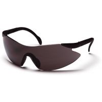 Pyramex Legacy Safety Glasses - Gray Lens, Black Temples Frame