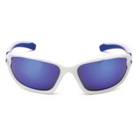 Pyramex Ocoee Ice Blue Mirror Lens White Frame