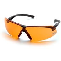 Pyramex Onix Safety Glasses - Orange Lens, Black Frame