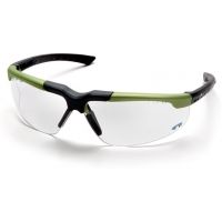 Pyramex Reatta Safety Glasses - Clear Lens, Green-Charcoal Frame