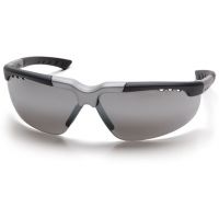 Pyramex Reatta Safety Glasses - Silver Mirror Lens, Black-Silver Frame