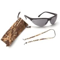 Pyramex Rendezvous Ducks Unlimited Shooting Eyewear - Gray Lens, Black Frame w/ Case, Cleaning Bag and Cords