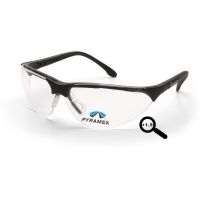 Pyramex Rendezvous Reader Eyewear - Clear + 1.5 Lens, Black Frame