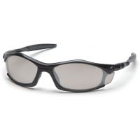 Pyramex Solara Safety Eyewear - Indoor/Outdoor Mirror Lens, Black Frame